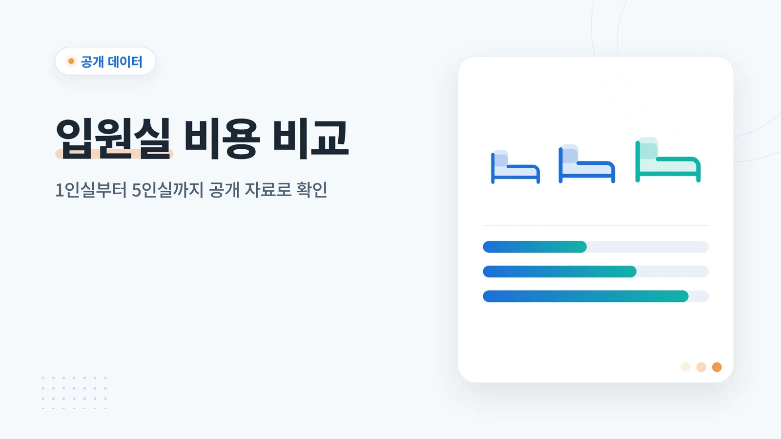 입원실 비용 비교 안내